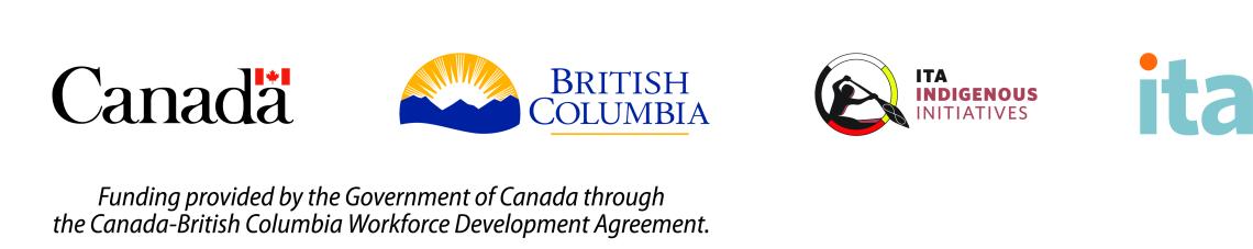 Logos of Government of Canada, Government of British Columbia and ITA