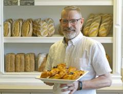 Paul Aboud at Hearthstone Bakery