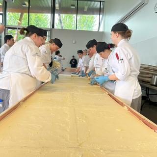 VIU baking students construct the world's largest Nanaimo bar
