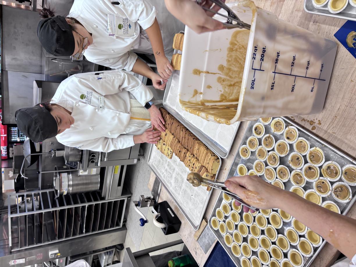 VIU baking students prepare for the holiday baking sale
