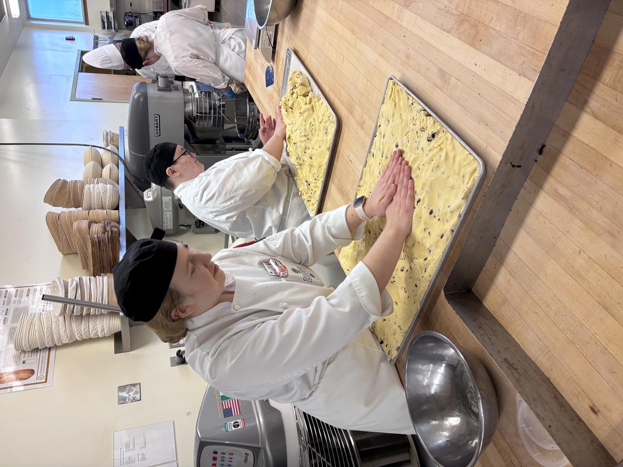 VIU baking students prepare for the holiday baking sale